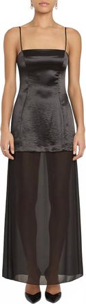 Amanda Uprichard Tabitha Maxi Dress In Black