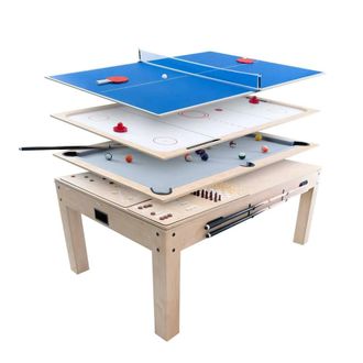 MonsterShop 7-In-1 Games Table - Oak in Beige