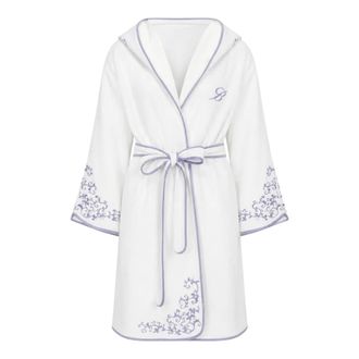 Blumarine Emanuela Badjas - Dames - Badjassen - Wit - S/M - Katoen - Nachtkleding