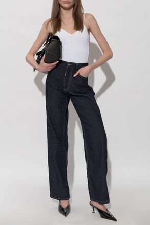 Dsquared2 Top With Decorative Side Cut-outs, Womens, White