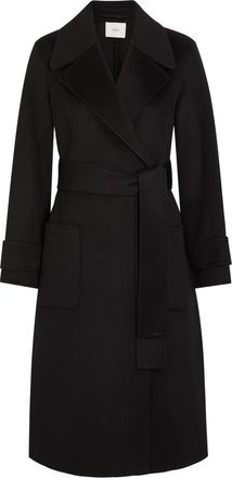 Joseph Arlina Double-breasted Wool and Cashmere-blend Coat - Black - 44 (UK16 / XL)