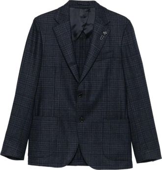 Lardini Blazer a quadri - Blu