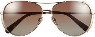 Marc Jacobs 59mm Gradient Polarized Aviator Sunglasses in Gold Brown at Nordstrom Rack