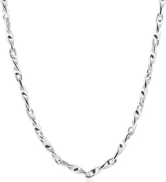 Pompeii3 Mens Twisted Link Chain 14k Gold (37gram) or Platinum (69gram) 3.5mm Necklace 22