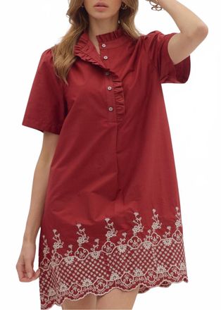 Entro Hannah Mini Dress In Red
