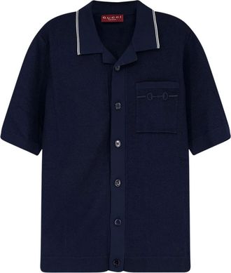 Gucci Navy Blue Regular Shirt