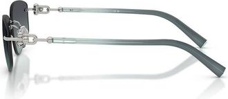 Tiffany & Co. Womens Sunglasses Dark Grey-Silver Metal Eyewear - Grey/silver