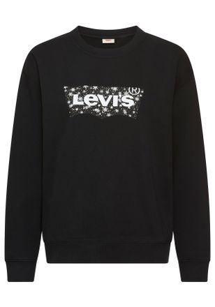Levi's Sweatshirt LEVIS GR EVERYDAY CREW, Damen, Gr. XS (34), xmas bw fill 3 anthr, Sweatware, Obermaterial: 100% Baumwolle, bedruckt, B&uuml;ndchen, Sweatshirts 