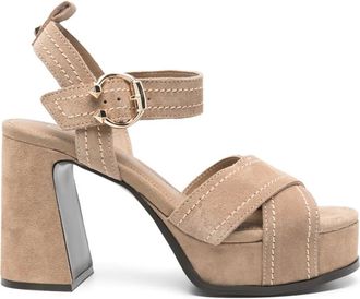 Ash Sandali Melany 100mm - Marrone