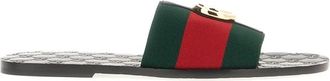 Gucci Riviera Slippers - Heren - Sandalen - Veelkleurig - 41 EU - Leer - Schoenen