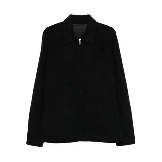 Rick Owens Pointed-collar Zip-front Shirt Jacket