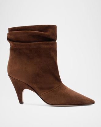 Alexandre Birman Tati Slouch Mini Scamosciato Booties