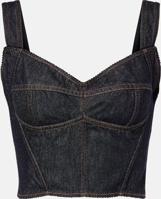 Dolce & Gabbana Denim bustier