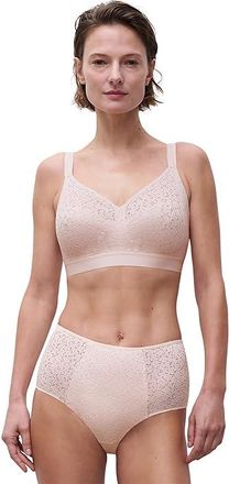 Chantelle Norah Supportive Wire Free Bra Womens Bra Blushing Pink : 34G, Polyester/Nylon/Mesh