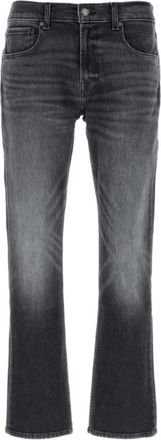7 For All Mankind Rechte jeans - Heren - Flared Jeans - Zwart - W33 - Denim - Jeans