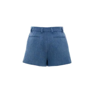 Gucci Mixed Wool and Mohair Shorts - Blue