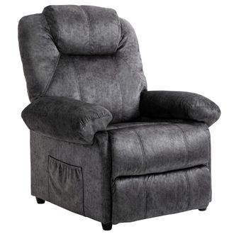 HOMCOM Sill&oacute;n relax reclinable 88x91x108 cm negro