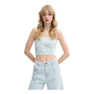 Rotate Rotate Birger Christensen, Dames, Tops, Blauw, Maat: L Denim
