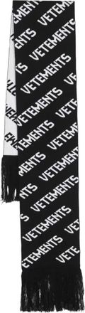 VETEMENTS Gebreide Sjaal voor de Winter - unisex - Wintersjaals - Zwart - ONE Size - Accessoires