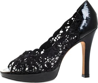 Rene Caovilla Pumps in pizzo 115mm Pre-owned - Nero