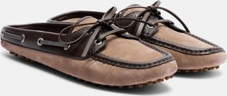 Brunello Cucinelli Monili suede mules