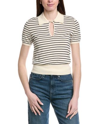 Frame Denim Frame Denim The Keyhole Polo Top