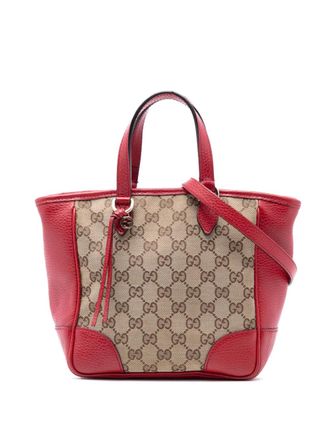 Gucci 2016-2025 Small GG Canvas Bree satchel - Marrone