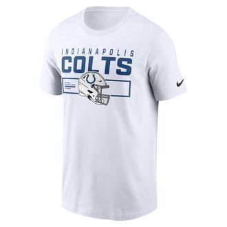 Nike Indianapolis Colts Helmet Essential Nike Mens NFL T-Shirt in White | N19910A98-LQC