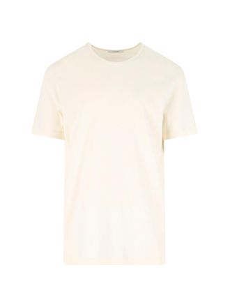 Christophe Lemaire White Classic Crew Neck Cotton T-Shirt