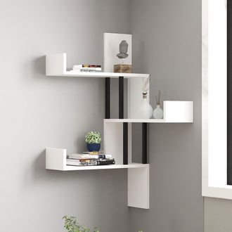 Dmora Estante Donigala, 3 Repisas, 105x20x60h Cm Blanco