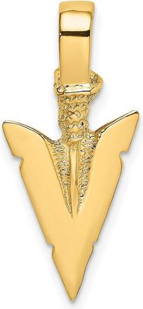 Diamond2Deal 14k Gold 3-D Arrowhead Charm