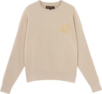Drew House Mascot Waffle Sweater Cream DR-FW21-060