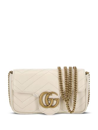 Gucci GG Marmont kleine schoudertas - Wit