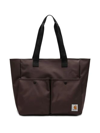 Carhartt Work in Progress logo-patch tote bag - men - Recycled Polyester - One Size - Brown