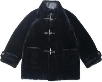 Just things we like Minato Shearling Jacket - Dames - Jassen - Zwart - S - Wol - Jassen