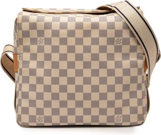 Louis Vuitton Pre-owned Womens Damier Azur Naviglio - Ivory Textile - One Size