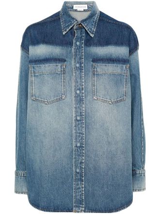 Victoria Beckham Lightened Denim Shirt Clothing