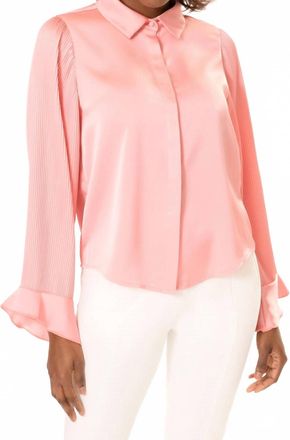 Area Stars Lilah Long Sleeve Blouse In Pink