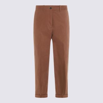 Nine In The Morning Brown Cotton Pants