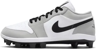 Nike Jordan Mens Jordan 1 Retro MCS Low Baseball Cleats in White | CJ8524-103