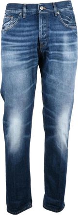 Dondup Blue Icon Regular Fit Cotton Jeans