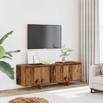 Berkfield Home TV Cabinet Old Wood 120x30x40.5 cm Engineered Wood in Brown