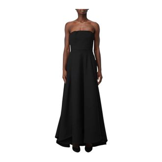 Emporio Armani Lange strapless bustierjurk - Dames - Jurken - Zwart - Maat: M