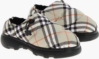 Burberry Tartan Patterned PUFFY Quilted Mules size 41