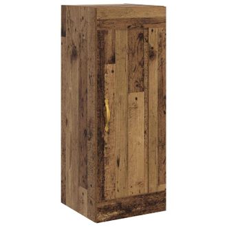 vidaXL Armario De Pared Madera Envejecida 34,5 X 34 X 90 Cm Vidaxl