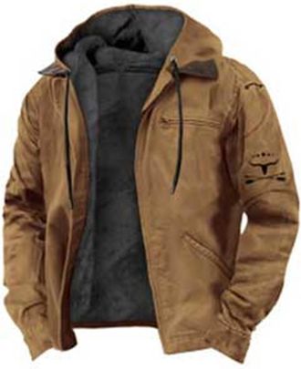 Generic Mens Winter Military Jackets, Heavy Thick Fleece Lined Hoodies Winter Cargo Jackets Tactical Warm Cotton Cargo Jackets With Pockets Windproof Outdoor 