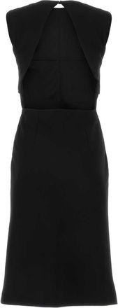 Sportmax Womens Black Stretch Polyester Mirto Dress Nero Abiti