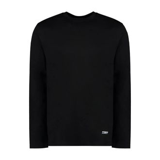 Jil Sander Long Sleeve Crewneck T-Shirt - male - Jil Sander - Long Sleeve T-Shirts - Black - L - Tops