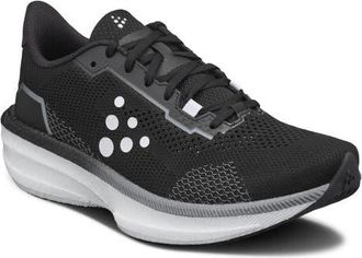 Craft Endurance 3 Running Shoe in Black/Contrast White at Nordstrom, Size 12.5