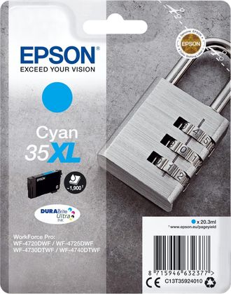 Epson Padlock C13t35924020 Cartucho De Tinta 1 Pieza(s) Original Alto Rendimiento (xl) Cian